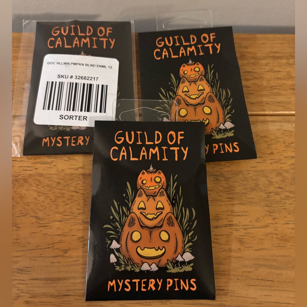 Guild of Calamity Hot Topic Halloween Creatures Mystery Pins Bundle of 3…